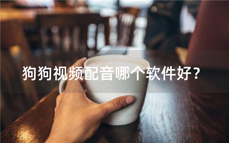 狗狗视频配音哪个软件好？